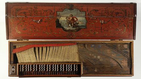 Hieronymus Albrecht Hass, Clavichord, gebunden, Musikinstrumenten-Museum, Staatliches Institut für Musikforschung