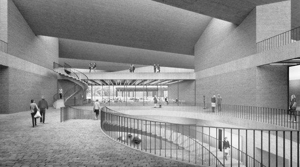 Design competition "The Museum of the 20th century". 3dd prize. Interior perspective